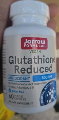 Vegan Glutathione Reduced, 500 mg, 60 Veggie Caps 10/26
