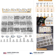 M.2 SSD Mounting Screws Kit 500pcs Nickel Plated Zinc NVMe Standoffs