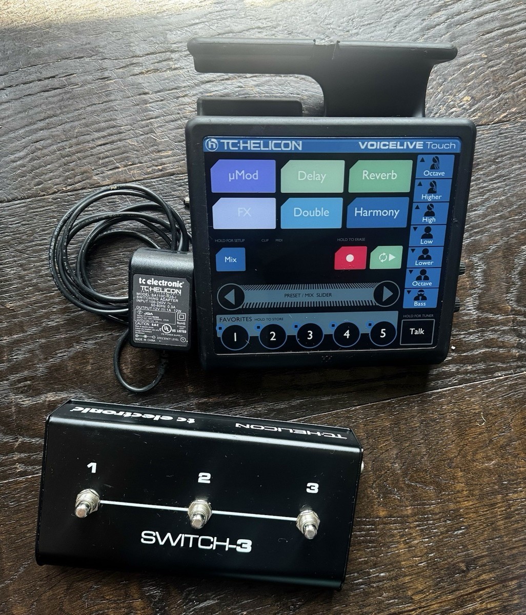 DJ機材 TC Helicon VoiceLive Touch 2 + Switch 3 TC-Helicon VoiceLive Touch 2 Vocal Effects Processor