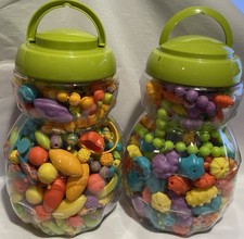 Pop Arty Kids Snap Together Beads Kit Jewelry Bracelet Necklace Excellent Clean