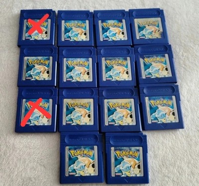 Pokemon Blau Nintendo Game Boy Original Neue Batterie PAL Gameboy GBC GBA GBP SP 