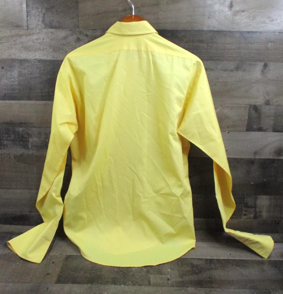 Vintage Hampshire House Van Heusen Shirt Mens 15.5 34 Dress Dagger Collar 70s - Image 3 of 4