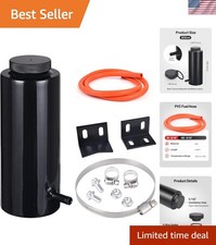 Coolant Overflow Tank Radiator Overflow Bottle 800ml Aluminum Universal Black Coolant Overflow Tank Radiator Overflow Bottle 800ml Aluminum Universal Black