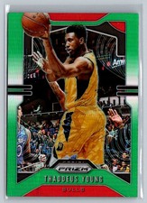2019-20 Panini Prizm #217 Thaddeus Young Prizms Green