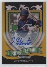 2021 Panini Prizm Draft Picks Crusade Gold /10 Jordan McCants #C-JM Auto n0c