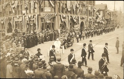 Presidential TAFT Unidentified parade c1910 Real Photo Postcard bhn