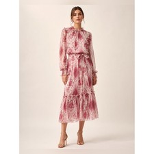 Zimmermann Pink Ikat Print Blouse & Skirt Set | NWOT