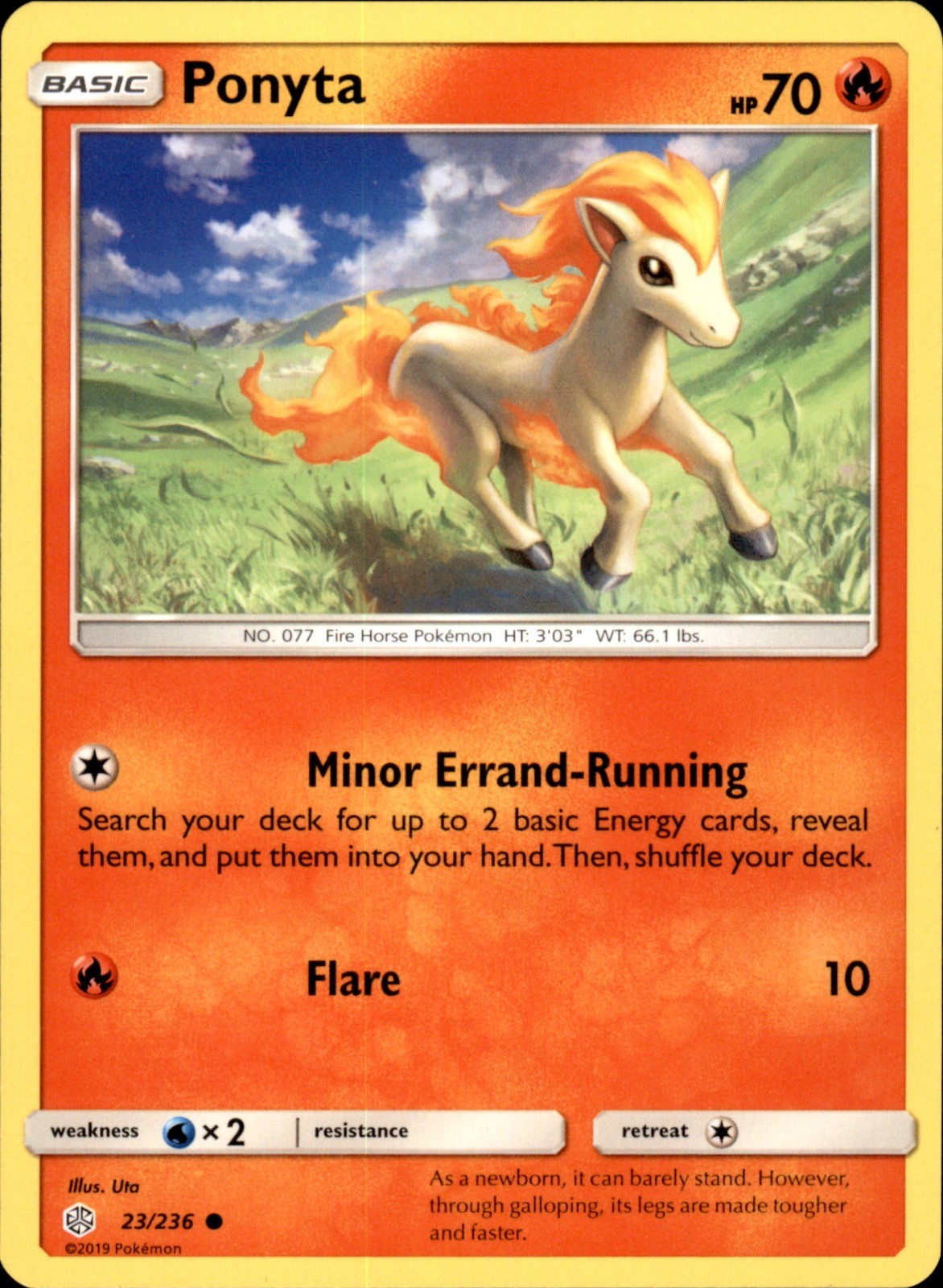 Ponyta 23/236 - Pokemon SM - Cosmic Eclipse - LP