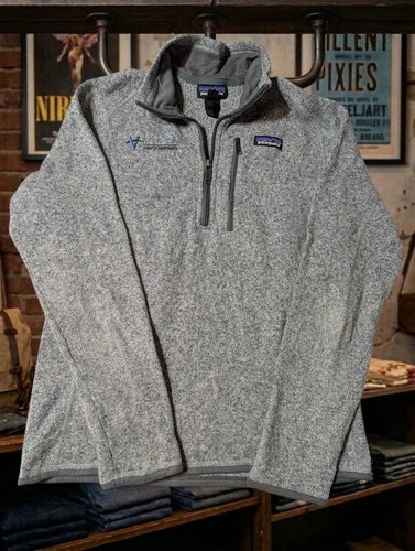 Patagonia Better Sweater 1/4 Zip Fleece Pullover Grey Men's Outdoor Jacket - product listing photo
