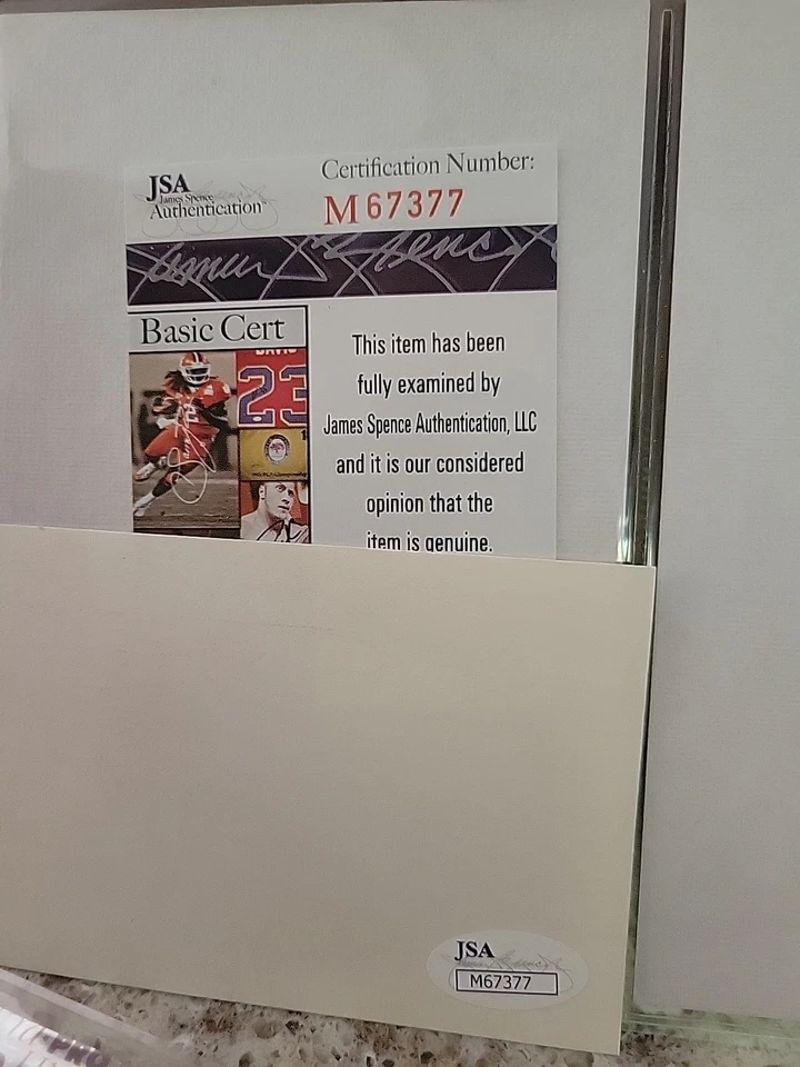 Don Drysdale Signed Autographed 3X5 Index Card Dodgers Hall of Famer JSA - Image 2 of 2