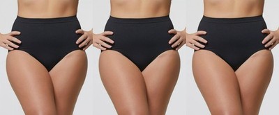 3er Pompea Damen Slip Midi maxi briefs Cont Shapewear-Unterhose Größe 4XL 50-52 
