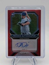Dane Dunning 2021 Panini Prizm #RA-DD Red Prizm Rookie Auto RC #d/99 Rangers