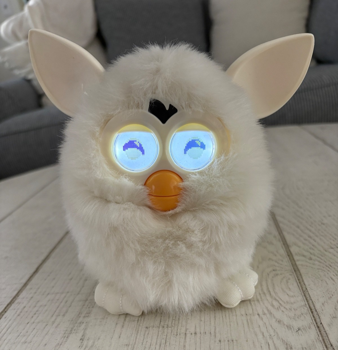 Hasbro Furby 2012 White Rare Collectible Interactive Toy - FULLY