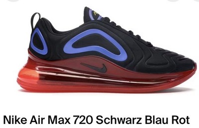 AIR MAX 720 Herren EUR 44 US 10 neu Mit Karton, Schwarz, Rot, Blau