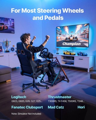 Racing Wheel Stand, Adjustable & Foldable Simulator Stand for Logitech G923 G920