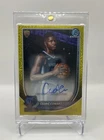 2025 Bowman Mega Box Basketball Yellow Mojo Refractor Cedric Coward #BCA-CC