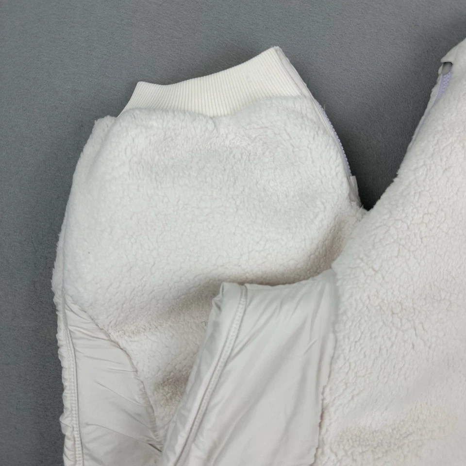 Free People Movement Pants Women Large Ivory Sundown Fleece Sweatpants Oversized - Image 3 of 4