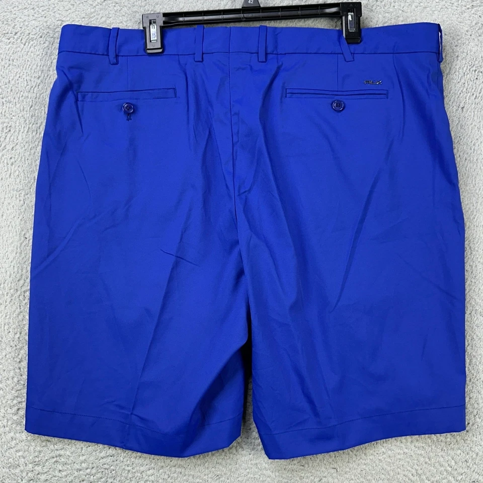 RLX Ralph Lauren Shorts Chino Golf Men 40 Blue Flat Front Pocket Classic Fit NEW - Image 2 of 4