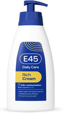 E45 Rich 24Hr Moisturising Cream with Vitamin C & E – Fast Absorbing, Deep Hydra
