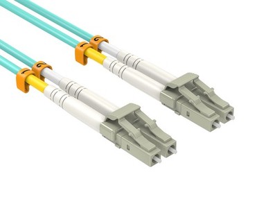 20m OM4 LC to LC UPC Duplex Corning Fiber Optic Cable Multimode 50/125 LSZH/O...