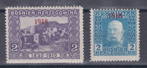 Bosnien Herzegowina Freimarken mit Jahreszahl Aufdruck 147+148 Postfrisch **