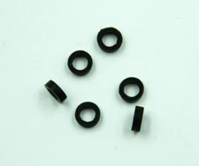 Temple Rings Black silicone, 50 count #TT260