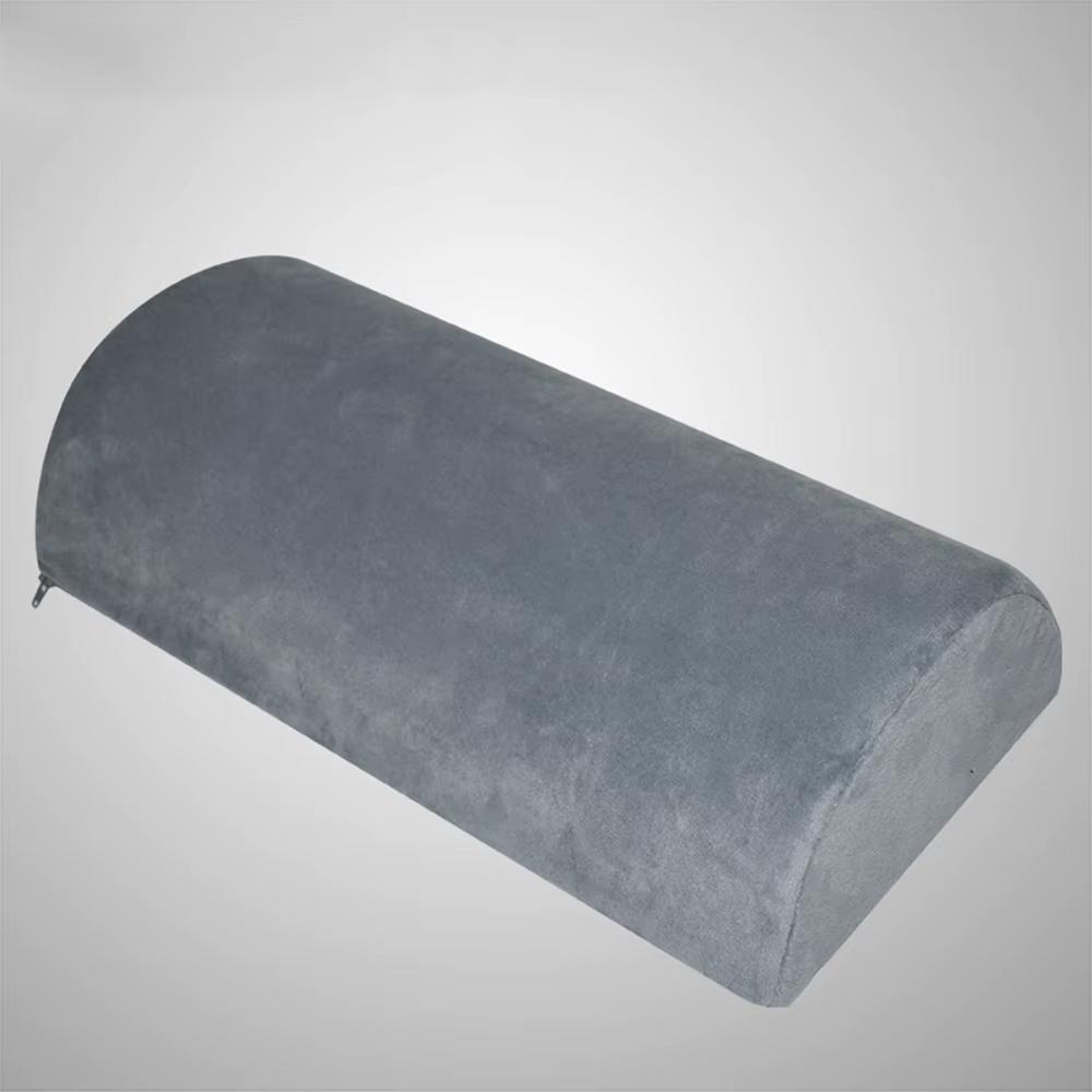 Half Moon Memory Foam Bolster Pillow for Legs, Knees, Back Travel