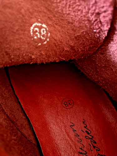 Women's Gudrun Sjoden Boots Steifel Pepper Leather Tie Casual Sz 38 7.5 - Picture 13 of 16