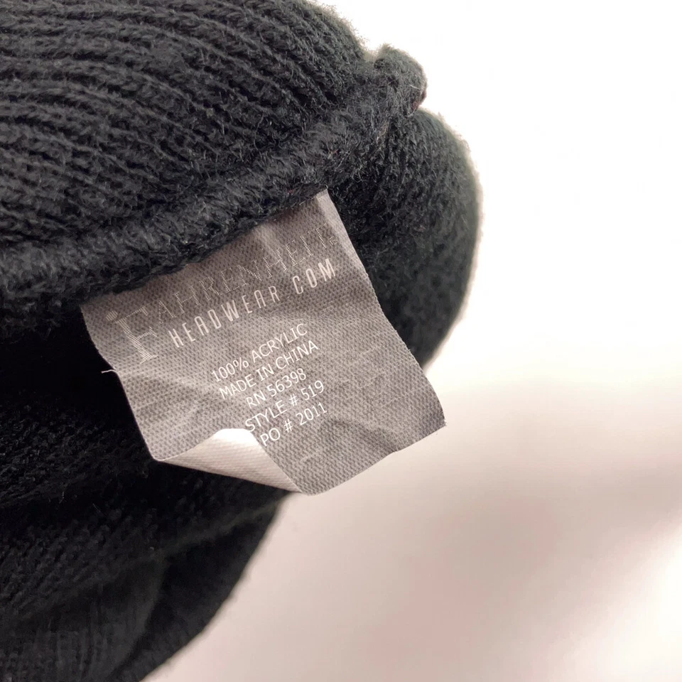 Maine Moxie Soda Winter Hat Black with orange - Image 4 of 4