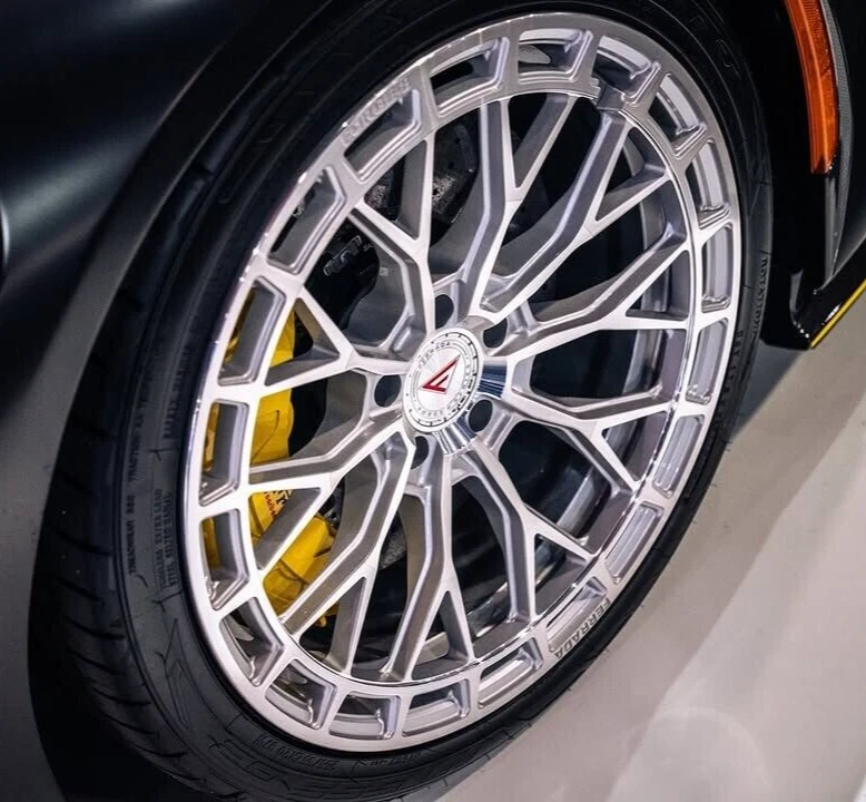 20 英寸 FERRADA FR12 机器银色轮适用于奥迪 A6 S6 RS6 — 第 2/4 张图片