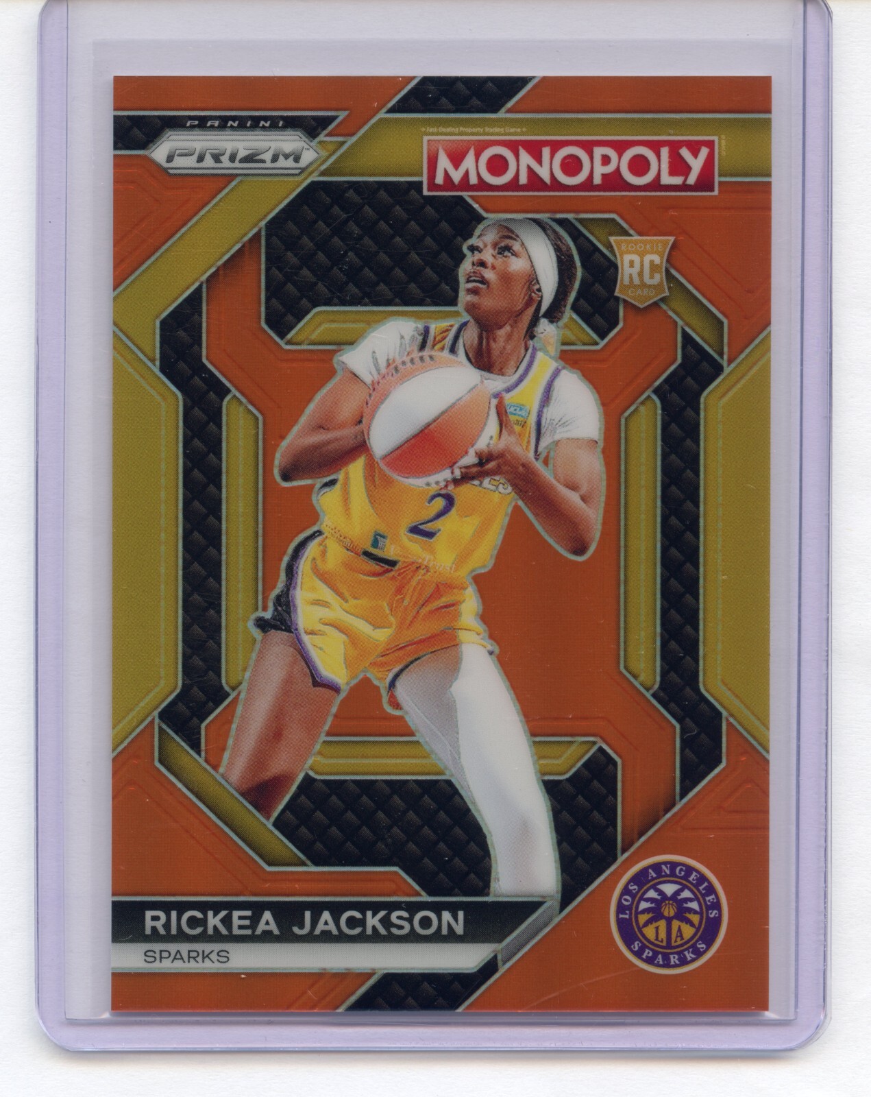 Rickea Jackson 2024 Panini Prizm Monopoly WNBA #WNBA25 Orange  Prizm /124