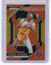 Rickea Jackson 2024 Panini Prizm Monopoly WNBA #WNBA25 Orange  Prizm /124
