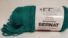 Bernat Super Value Yarn, Kelly Green, 7oz,  4 Med, acrylic