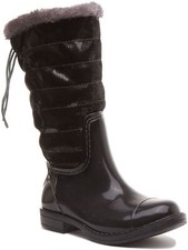 Kids Girls Side Zip Warm Lining Womens Boots In Grey Size US 3