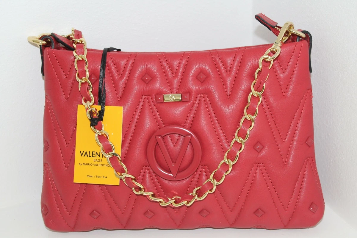 Authentic $795 Red Valentino Women's Leather Shoulder Handbag Purse Satchel  Bag | eBay