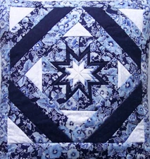 Quillow (Combo Pillow/Small Blanket) Folded Star KK11 Amish Made in USA