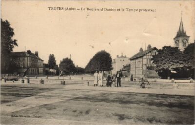 CPA TROYES Bd Danton Temple Protestant (928525)