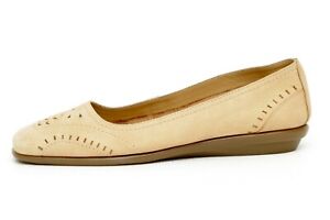 Aerosoles Womens Stitch N Turn Tan Leather Loafers Shoes Size 10
