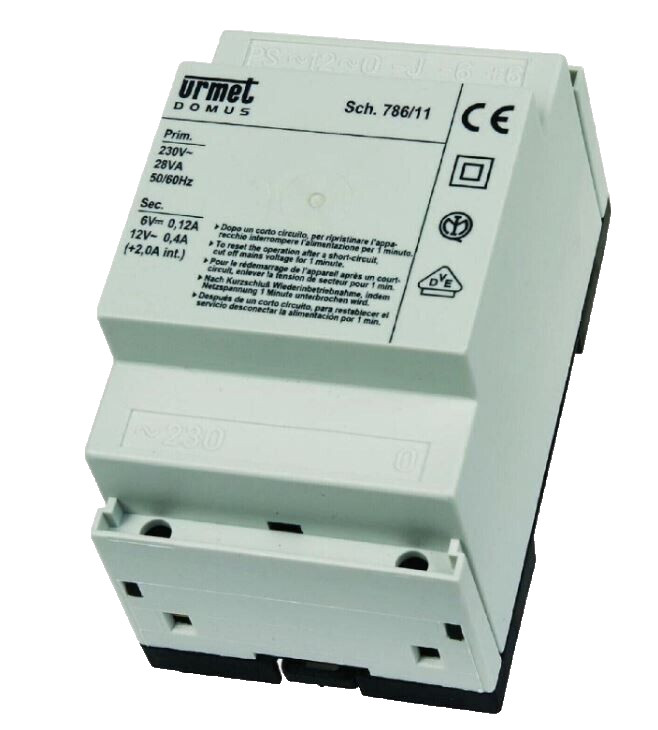 Alimentatore Urmet 786/11 28VA Citofono 4+N - Ricambio Professionale