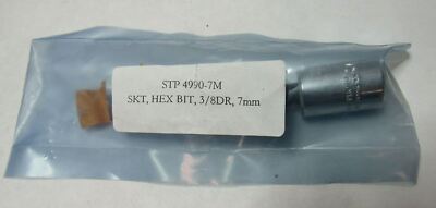 PROTO 4990-7M USA 7MM PROFESSIONAL 3/8'' DRIVE LONG HEX BIT CHROME SOCKET  A709