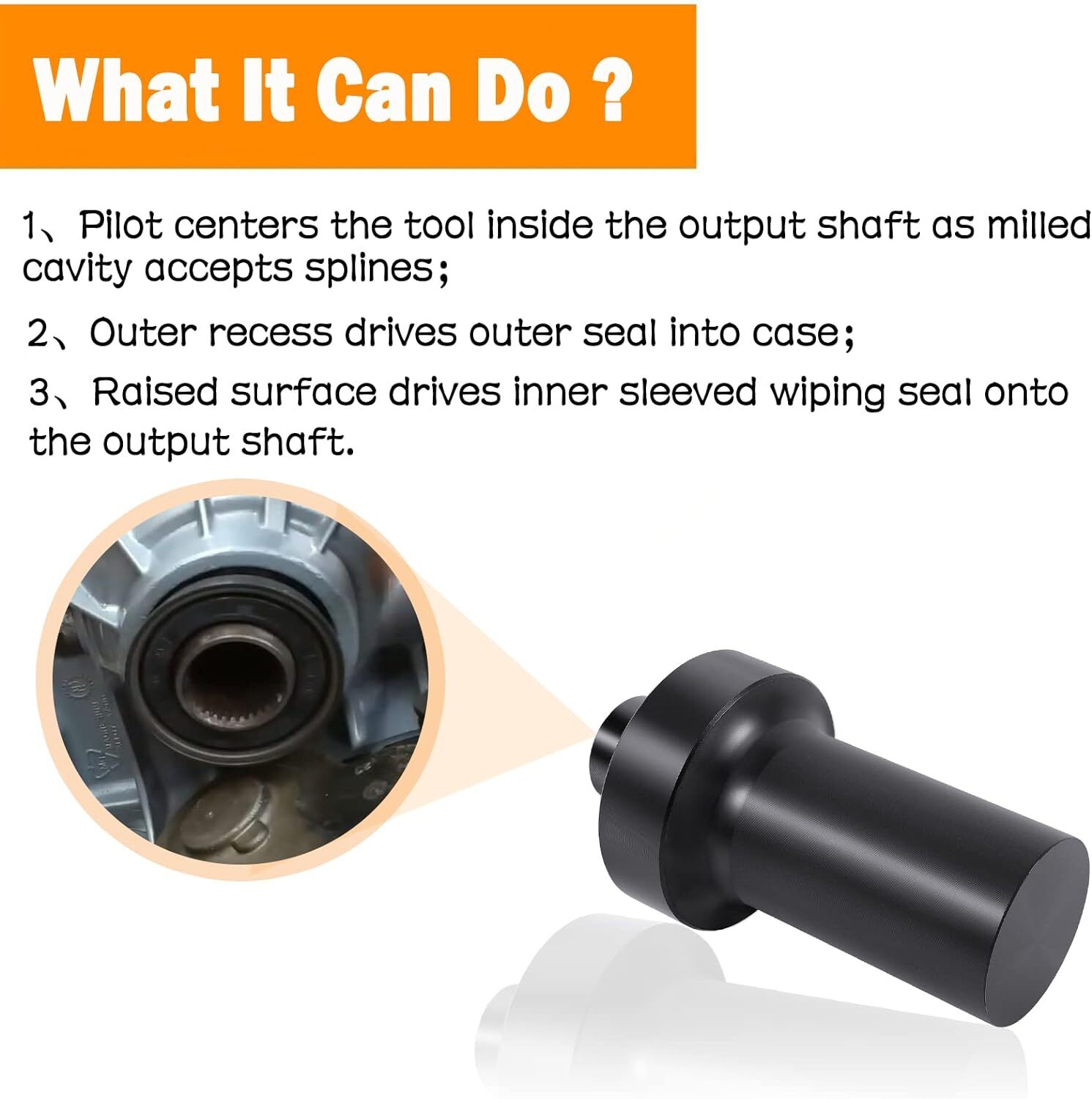 Adapt-A-Case Front Output Seal Driver Install Tool For GM NP246/261/263 TM109RAC