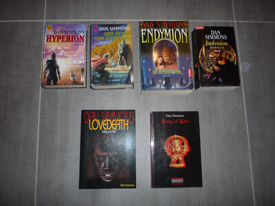 Dan Simmons Konvolut - Hyperion 2x - Endymion 2x - Song of Kali - LoveDeath