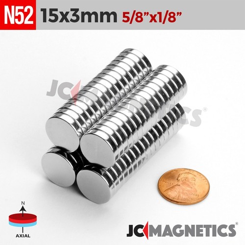 Super Strong N52 Rare Earth Round Neodymium Magnet Disc Thin Tiny Small Large - Picture 118 of 145
