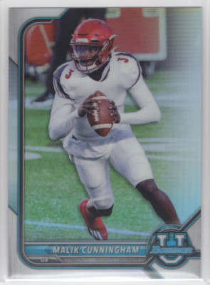 2022 Bowman Chrome University Refractors #92 Malik Cunningham - NM-MT
