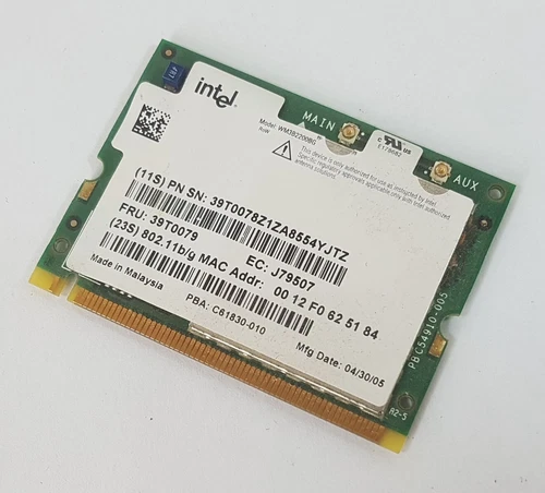 Wlan Card Intel Pro Wireless 2200BG 39T0079 a. Notebook IBM Thinkpad T40 T41 T42