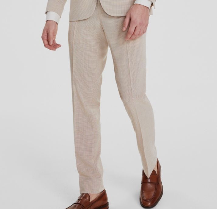 Kenneth Cole Men's Beige Slim Fit Suit Dress Pants Size 42W 33L | eBay