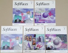 SoftFaces Volumes 1-4 Manuals ONLY 1992 SoftWood for Amiga Final Copy Writer 1