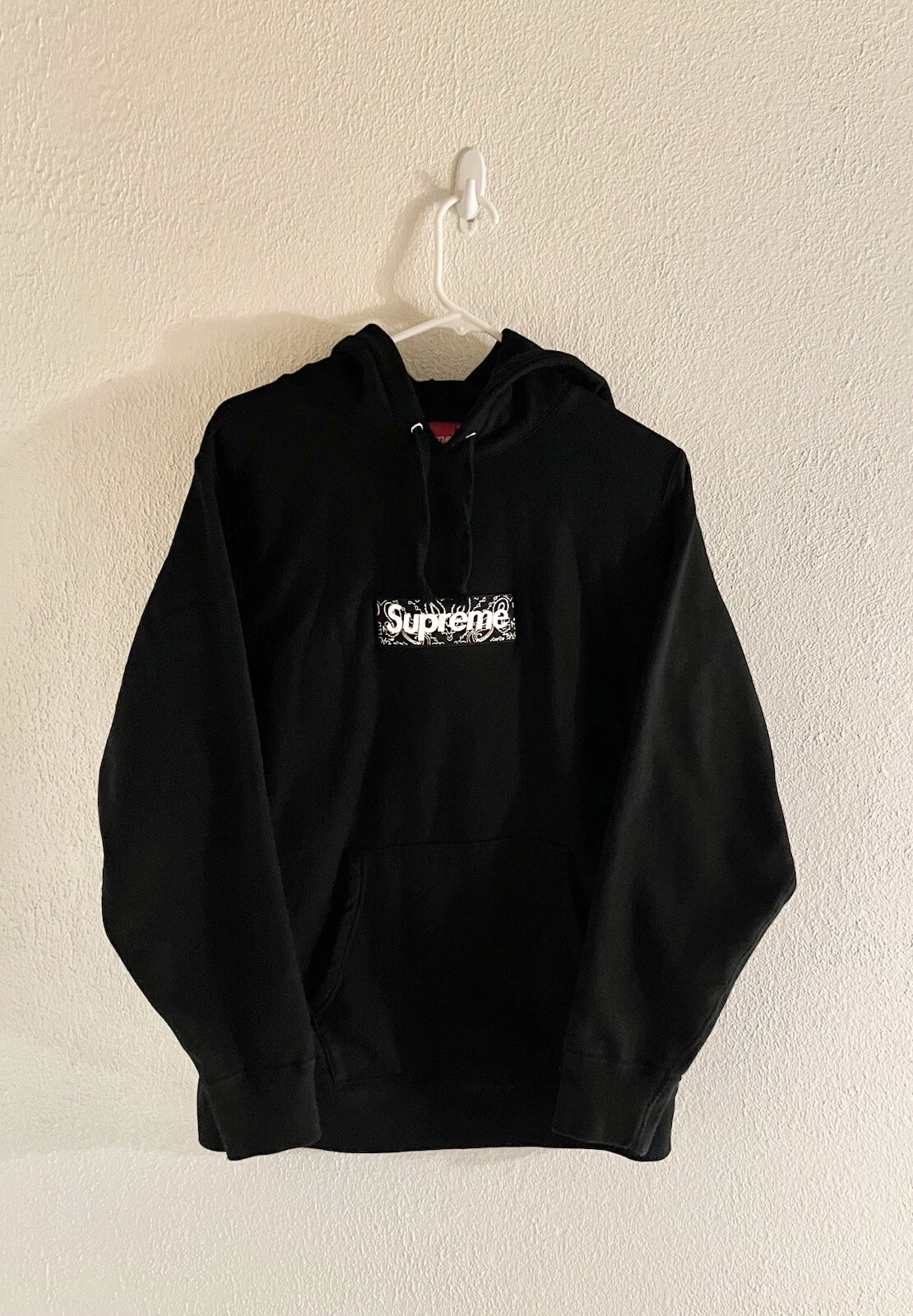 Sweat à capuche Supreme Bandana Box Logo Taille L Noir