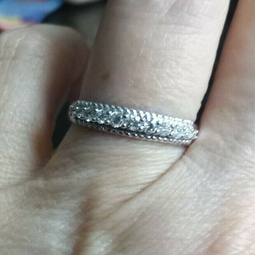 WOW ~ Stunning Sparkly 100% GENUINE Certified 1/4ct Argyle Diamond 9K White Gold - Picture 12 of 12