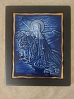 Jesus Prayer Religious Orthodox Byzantine Icon Porcelain and Gold!!!!!!